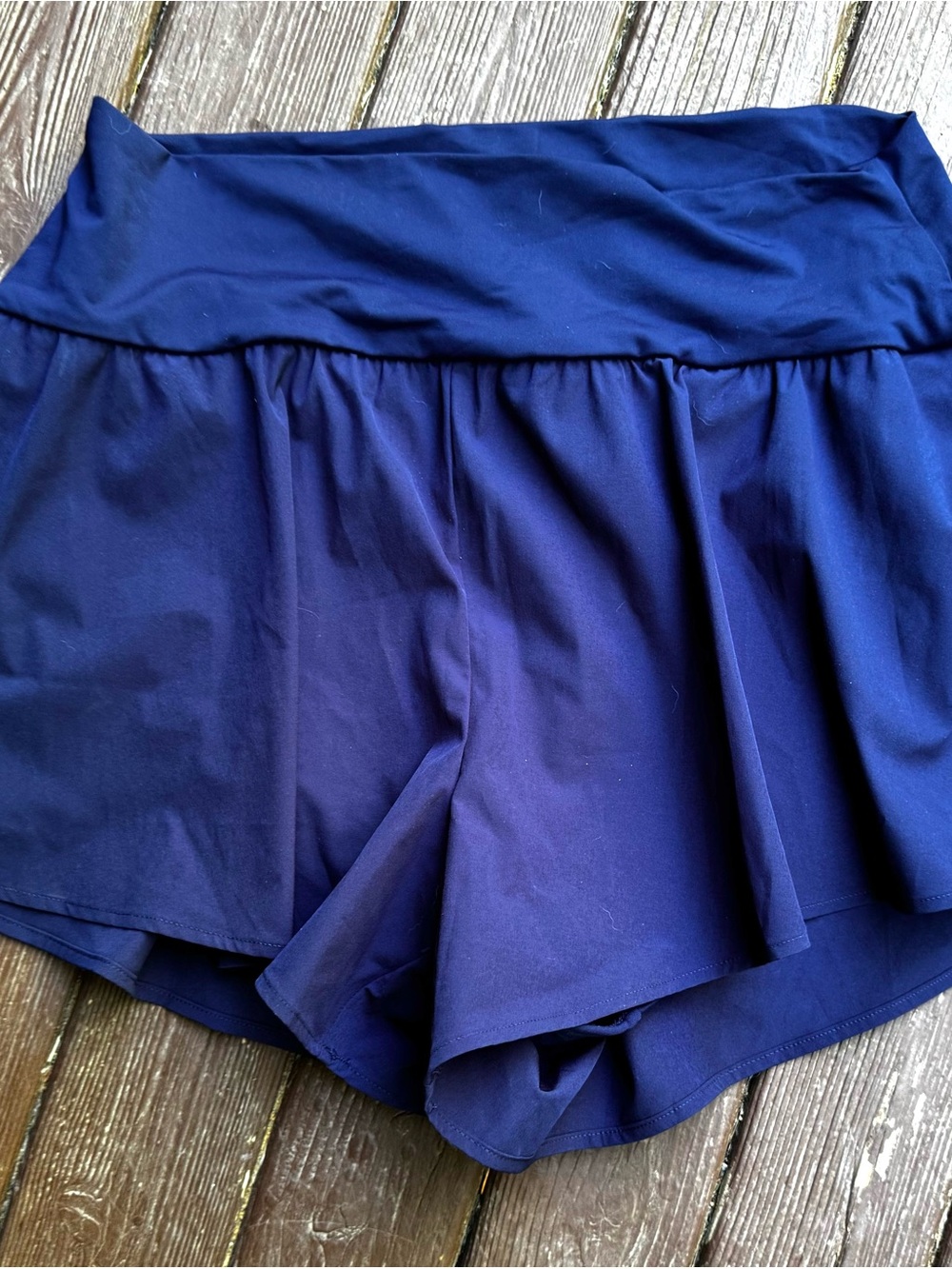 Lands' End Navy Blue Skort Shorts
